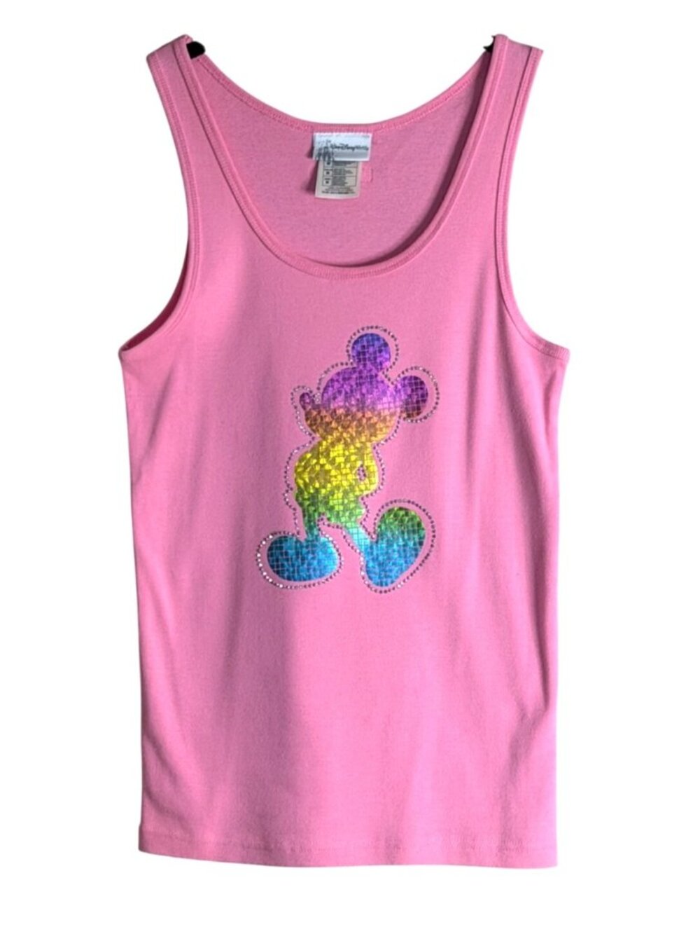 Walt Disney World Womens Mickey Mouse Tank Top Pink Size Medium NWOT